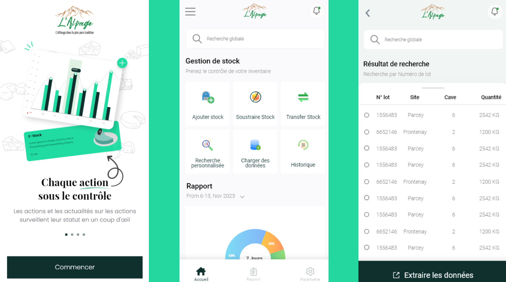 L'alpage - Cheese Inventory Management App