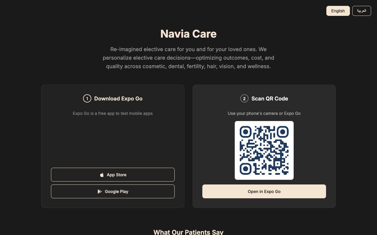 NaviaCare - AI-Powered Elective Care Matching Platform