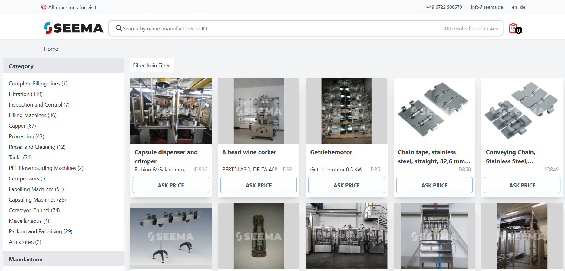 Seema - Industrial Machinery Digital Presence